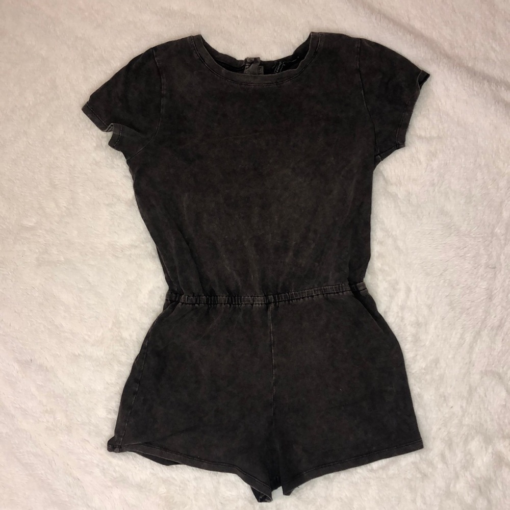 Edgy Grey Romper